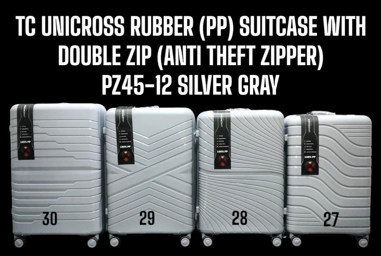 [🤑🥑**GRAB IT AT LOW PRICE+ ADDED OFFERS**🥑🌽 ] ✅️ 3 IN 1 SIZE 30 BRAND NEW STYLISH &  LAXURIOUS TC UNICROSS PP (RUBBER) FIBER WITH DOUBLE ZIP (ANTI THEFT ZIPPER) PZ45-12... FOR EASY TRAVELLING ...
