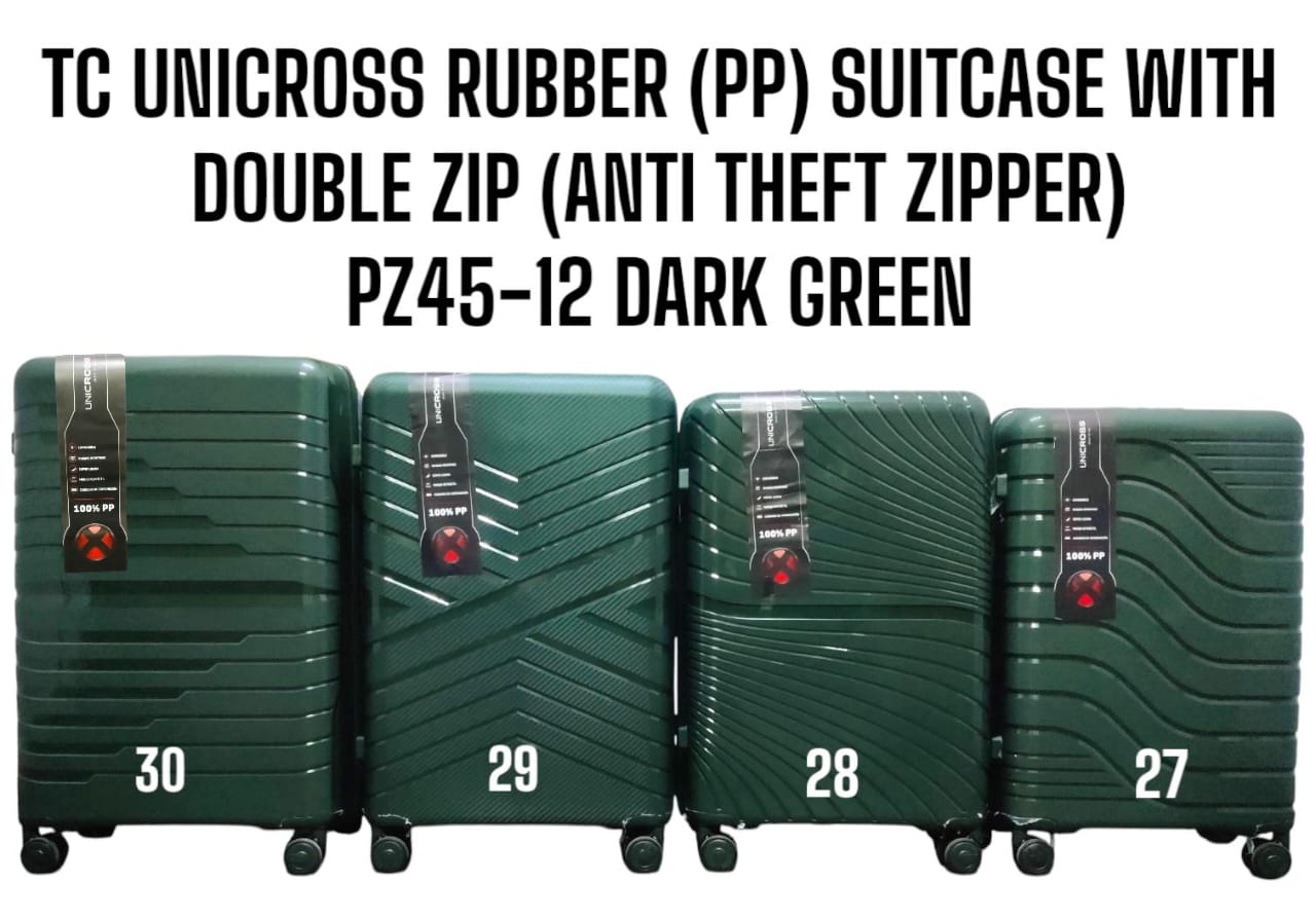 [🤑🥑**GRAB IT AT LOW PRICE+ ADDED OFFERS**🥑🌽 ] ✅️ 3 IN 1 SIZE 30 BRAND NEW STYLISH &  LAXURIOUS TC UNICROSS PP (RUBBER) FIBER WITH DOUBLE ZIP (ANTI THEFT ZIPPER) PZ45-12... FOR EASY TRAVELLING ...