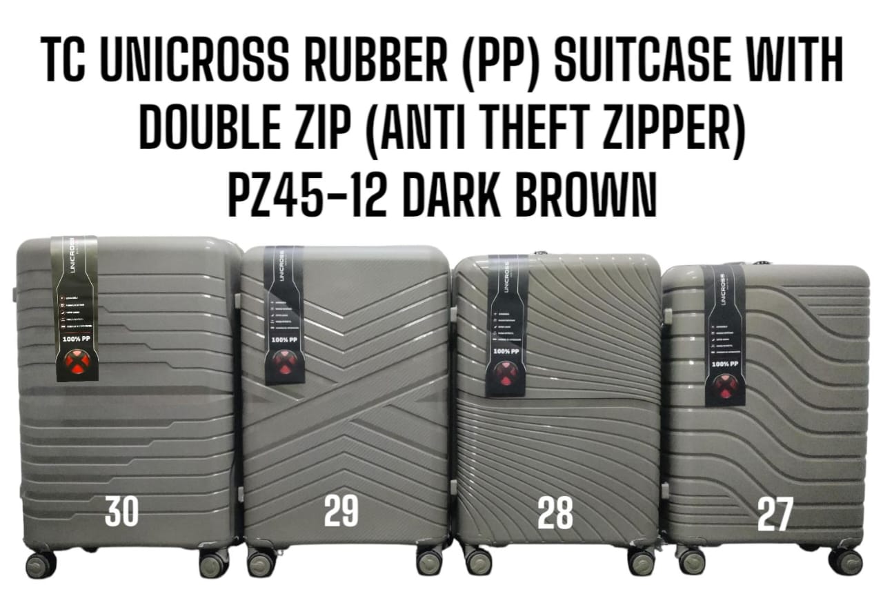 [🤑🥑**GRAB IT AT LOW PRICE+ ADDED OFFERS**🥑🌽 ] ✅️ 3 IN 1 SIZE 30 BRAND NEW STYLISH &  LAXURIOUS TC UNICROSS PP (RUBBER) FIBER WITH DOUBLE ZIP (ANTI THEFT ZIPPER) PZ45-12... FOR EASY TRAVELLING ...