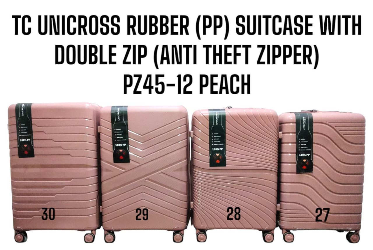 [🤑🥑**GRAB IT AT LOW PRICE+ ADDED OFFERS**🥑🌽 ] ✅️ 3 IN 1 SIZE 30 BRAND NEW STYLISH &  LAXURIOUS TC UNICROSS PP (RUBBER) FIBER WITH DOUBLE ZIP (ANTI THEFT ZIPPER) PZ45-12... FOR EASY TRAVELLING ...