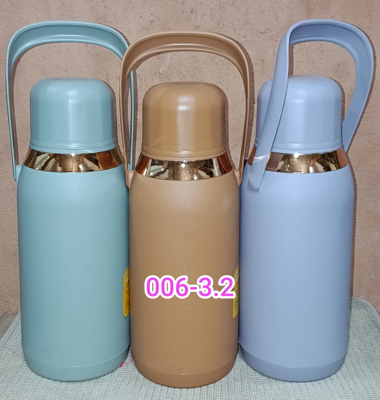 [🔥SPECIAL LIMITED OFFER🔥 🥑🌽ONLY AT KILIMALL !!! ] 1Pc Brand New Very Quality Durable ✓ 006 - 3.2 flask ✓ golden ring Designed With Durability and Functionality ✔👌