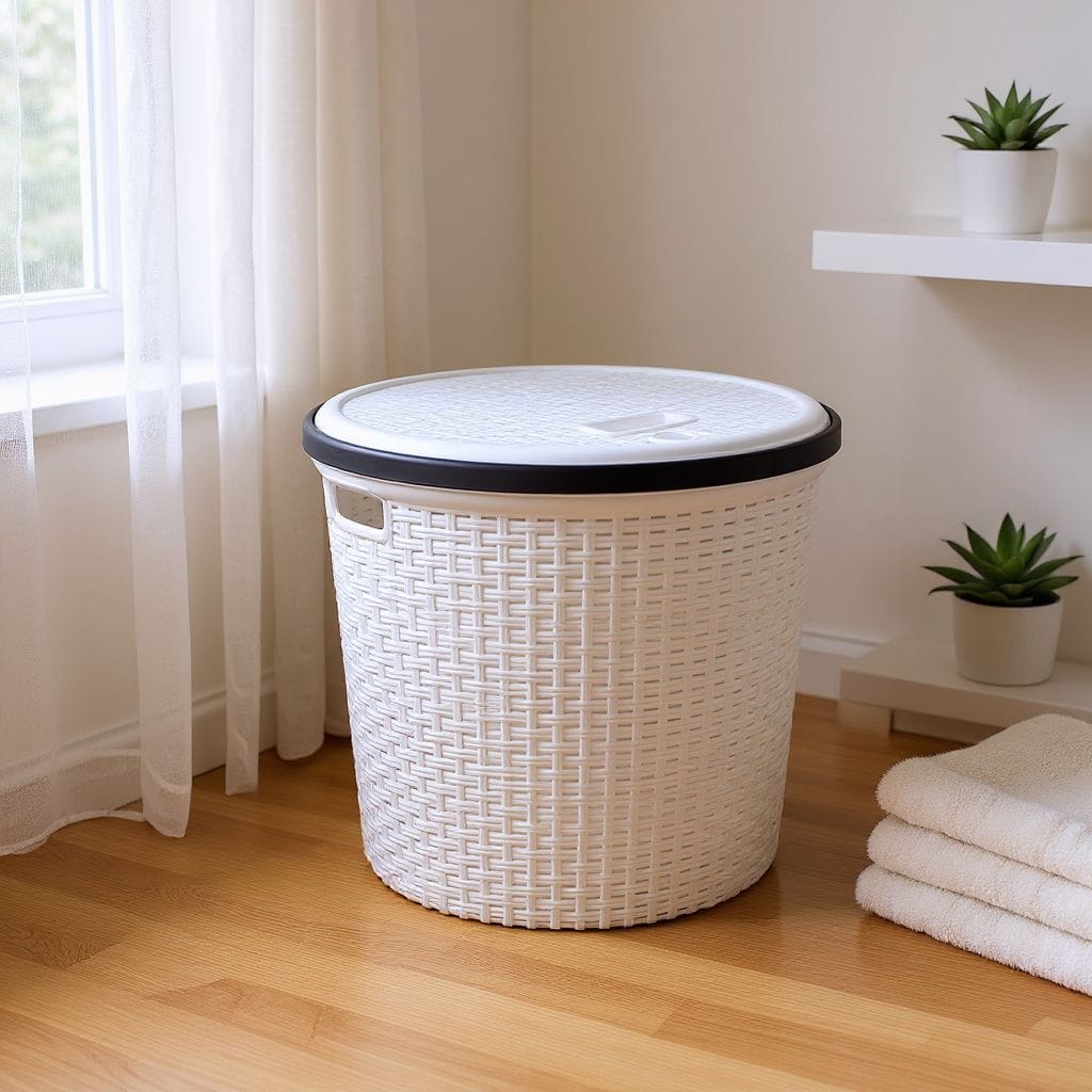 [ SHOP SMART AND SAVE BIG AT AN AMAZING OFFER PRICE 🤩🤩✨ !!! 1Pc Classy Very Quality Durable  & Stylish LB03 Kenstart Laundry Basket  Size ; 43×36cm...Designed With Durability and Functionality ✔👌