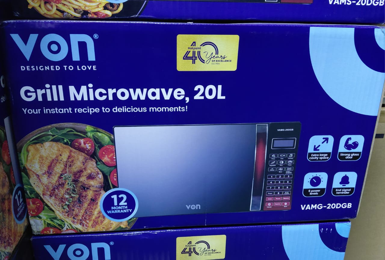 🤑**HOT DEALS 🔥 🌽ONLY AT KILIMALL !!! **🥑!!]  1Pc Brand New Very Quality Durable 20dgb Von Microwave 20Litres Digital with Grill ...Designed With Durability