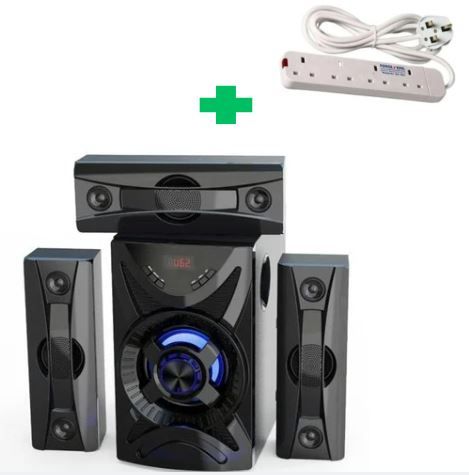 [ SHOP SMART AND SAVE BIG AT AN AMAZING OFFER PRICE 🤩🤩✨ !!! ] Brand New Very Quality Durable Euroken woofer 3.1CH .That Comes With Free 4way extension .All At Affordable Price