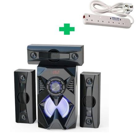 [ SHOP SMART AND SAVE BIG AT AN AMAZING OFFER PRICE 🤩🤩✨ !!! ] Brand New Very Quality Durable Euroken woofer 3.1CH .That Comes With Free 4way extension .All At Affordable Price