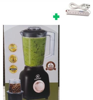 [ SHOP SMART AND SAVE BIG AT AN AMAZING OFFER PRICE 🤩🤩✨ !!! ] 1Pc Brand New Very Quality Durable & Stylish SmartPro blender 1.5L jug capacity... That Comes With Free 4way extension.