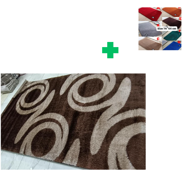 [🤑🥑**KILIMALL BEST PRICES ONLY **🥑🌽 ] 1Pc Size [ 6X9fts] Brand new Stylish and Luxurious Turkish Carpets...That Comes With a Free Doormat ( Random Color)