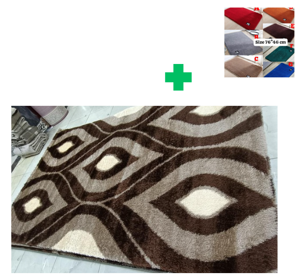 [🤑🥑**KILIMALL BEST PRICES ONLY **🥑🌽 ] 1Pc Size [ 6X9fts] Brand new Stylish and Luxurious Turkish Carpets...That Comes With a Free Doormat ( Random Color)