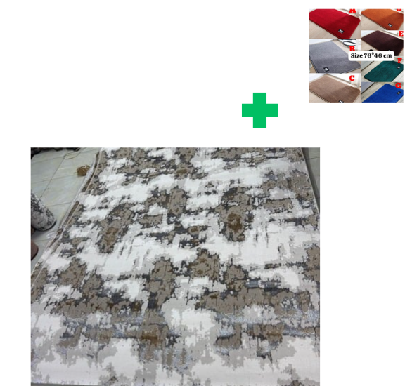 [🤑🥑GRAB IT AT LOW PRICE+ ADDED OFFERS **🥑🌽 ]  1Pc Size [ 5X8fts] Brand new Stylish and Luxurious Turkish Carpets...That Comes With a Free Doormat ( Random Color)