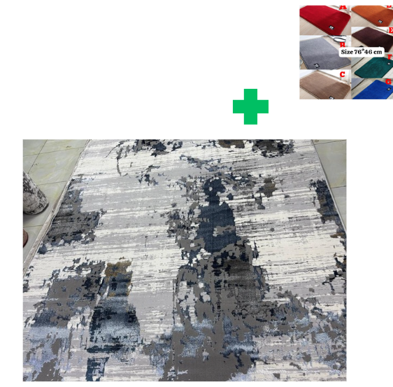 [🤑🥑GRAB IT AT LOW PRICE+ ADDED OFFERS **🥑🌽 ]  1Pc Size [ 5X8fts] Brand new Stylish and Luxurious Turkish Carpets...That Comes With a Free Doormat ( Random Color)