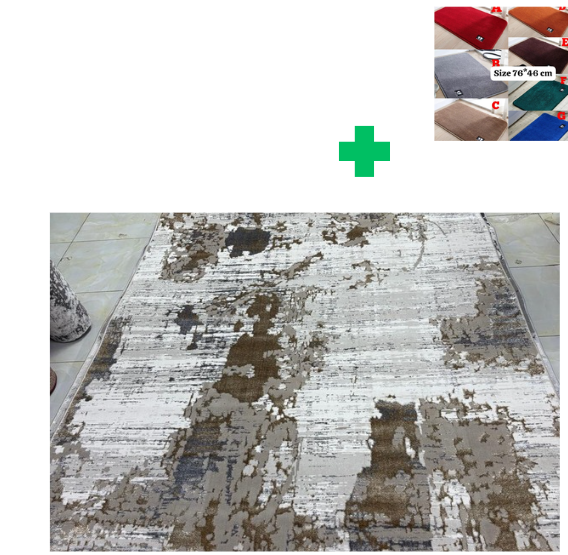 [🤑🥑GRAB IT AT LOW PRICE+ ADDED OFFERS **🥑🌽 ]  1Pc Size [ 5X8fts] Brand new Stylish and Luxurious Turkish Carpets...That Comes With a Free Doormat ( Random Color)