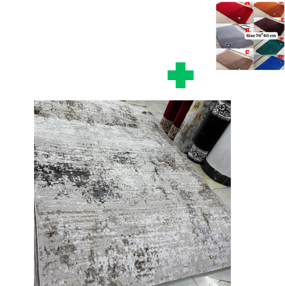 [🤑🥑GRAB IT AT LOW PRICE+ ADDED OFFERS **🥑🌽 ]  1Pc Size [ 6X9fts] Brand new Stylish and Luxurious Turkish Carpets...That Comes With a Free Doormat ( Random Color)