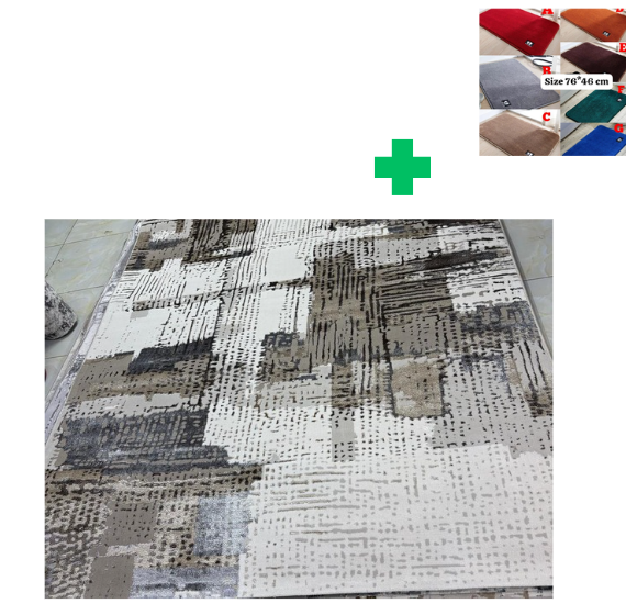 [🤑🥑GRAB IT AT LOW PRICE+ ADDED OFFERS **🥑🌽 ]  1Pc Size [ 6X9fts] Brand new Stylish and Luxurious Turkish Carpets...That Comes With a Free Doormat ( Random Color)