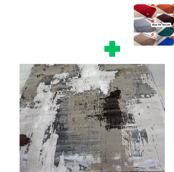 [🤑🥑GRAB IT AT LOW PRICE+ ADDED OFFERS **🥑🌽 ]  1Pc Size [ 6X9fts] Brand new Stylish and Luxurious Turkish Carpets...That Comes With a Free Doormat ( Random Color)