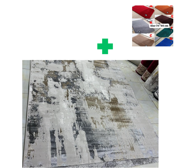 [🤑🥑GRAB IT AT LOW PRICE+ ADDED OFFERS **🥑🌽 ]  1Pc Size [ 6X9fts] Brand new Stylish and Luxurious Turkish Carpets...That Comes With a Free Doormat ( Random Color)