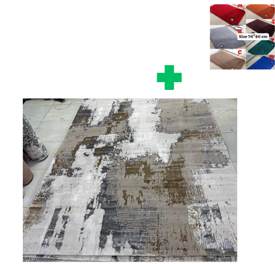 [🤑🥑GRAB IT AT LOW PRICE+ ADDED OFFERS **🥑🌽 ]  1Pc Size [ 6X9fts] Brand new Stylish and Luxurious Turkish Carpets...That Comes With a Free Doormat ( Random Color)