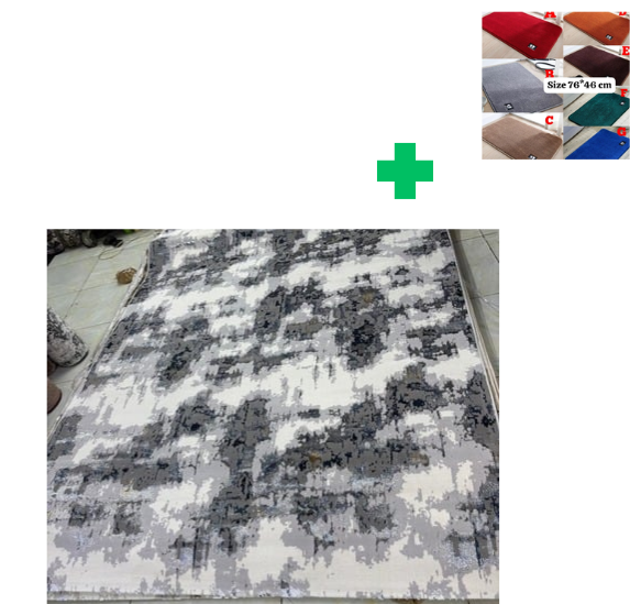 [🤑🥑GRAB IT AT LOW PRICE+ ADDED OFFERS **🥑🌽 ]  1Pc Size [ 7X10fts] Brand new Stylish and Luxurious Turkish Carpets...That Comes With a Free Doormat ( Random Color)