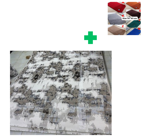 [🤑🥑GRAB IT AT LOW PRICE+ ADDED OFFERS **🥑🌽 ]  1Pc Size [ 7X10fts] Brand new Stylish and Luxurious Turkish Carpets...That Comes With a Free Doormat ( Random Color)