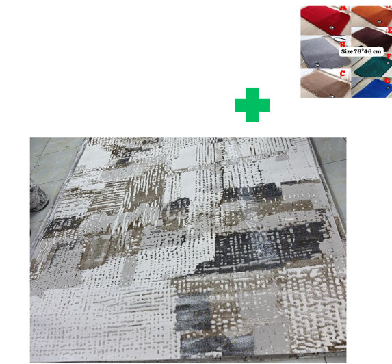 [🤑🥑GRAB IT AT LOW PRICE+ ADDED OFFERS **🥑🌽 ]  1Pc Size [ 7X10fts] Brand new Stylish and Luxurious Turkish Carpets...That Comes With a Free Doormat ( Random Color)