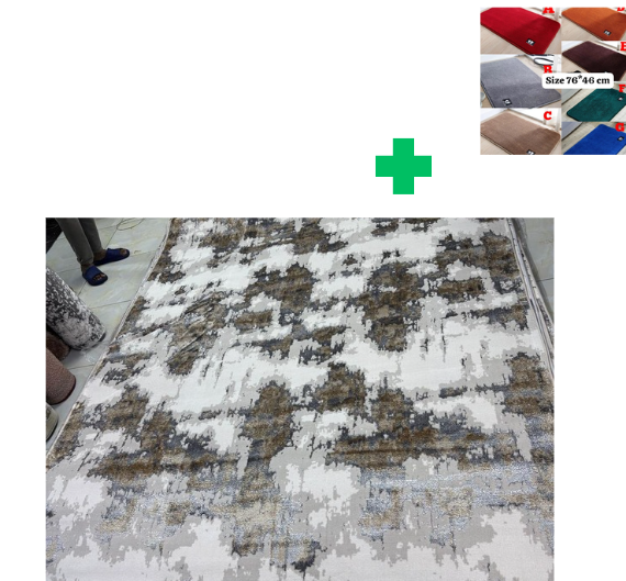 [🤑🥑GRAB IT AT LOW PRICE+ ADDED OFFERS **🥑🌽 ]  1Pc Size [ 7X10fts] Brand new Stylish and Luxurious Turkish Carpets...That Comes With a Free Doormat ( Random Color)