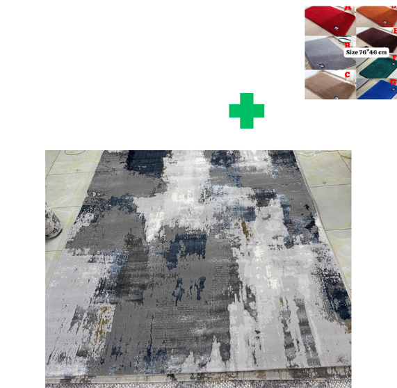 [🤑🥑GRAB IT AT LOW PRICE+ ADDED OFFERS **🥑🌽 ]  1Pc Size [ 7X10fts] Brand new Stylish and Luxurious Turkish Carpets...That Comes With a Free Doormat ( Random Color)