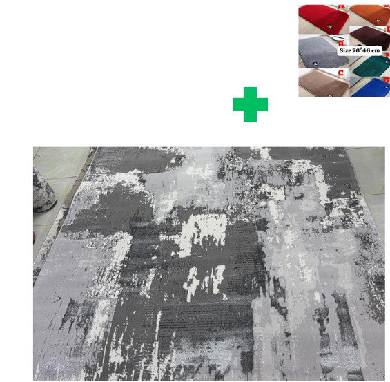 [🤑🥑GRAB IT AT LOW PRICE+ ADDED OFFERS **🥑🌽 ]  1Pc Size [ 7X10fts] Brand new Stylish and Luxurious Turkish Carpets...That Comes With a Free Doormat ( Random Color)