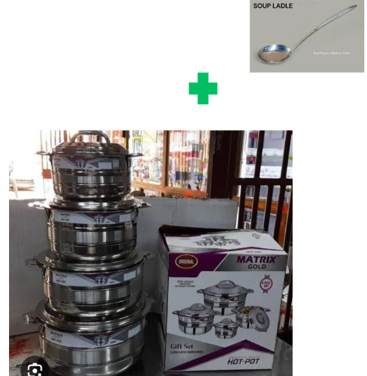 [📢PRICE DROP ALERT! SAVE BIG ON YOUR FAVES 🤑!!!]  4Pcs Brand New Very Quality Durable & Stylish Matrix Hotpot..That Comes with a free 3Pcs of  Serving Spoons