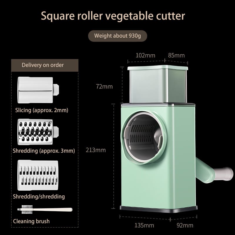 Storm square vegetable cutter 3 option