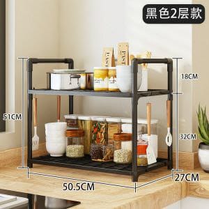 [ MAKES IT EASY AND SAVES COSTS 🤩🤩✨ !!! ] Single 2 tier Brand New High Quality KItchen microwave stand / multipurpose rack