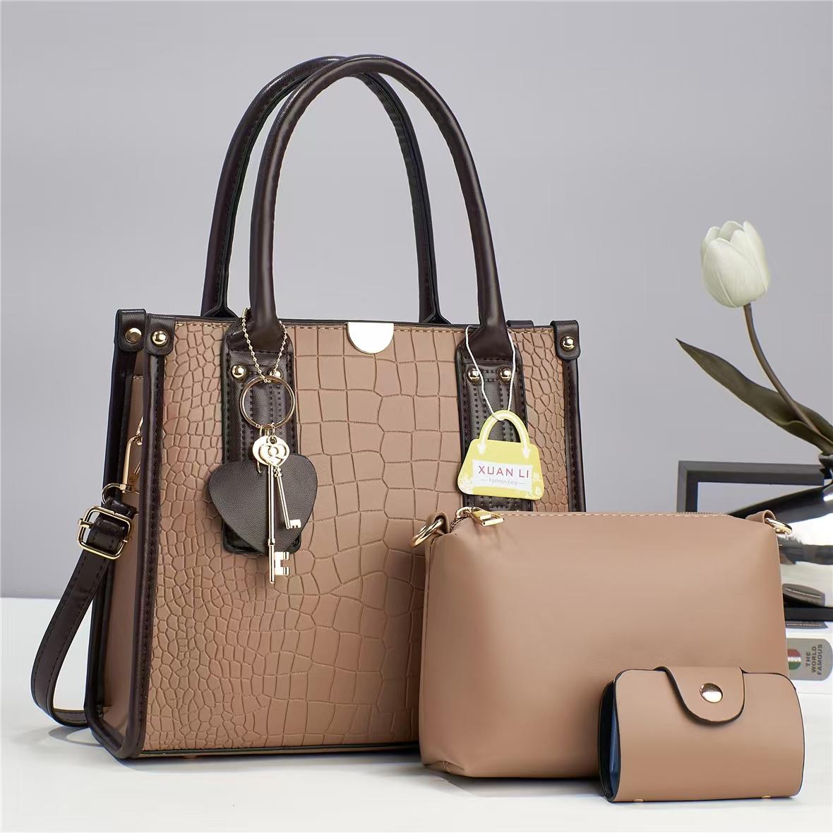 [❤TRAVEL IN STYLE 🤩🤩✨ !!! ] 3 IN 1 Classy Affordable Brand New Stylish and Luxurious Elegant Fashionable Ladies Handbags At an Exclusive And Enticing Offer✨👌Desiring To Serve The Best Experience