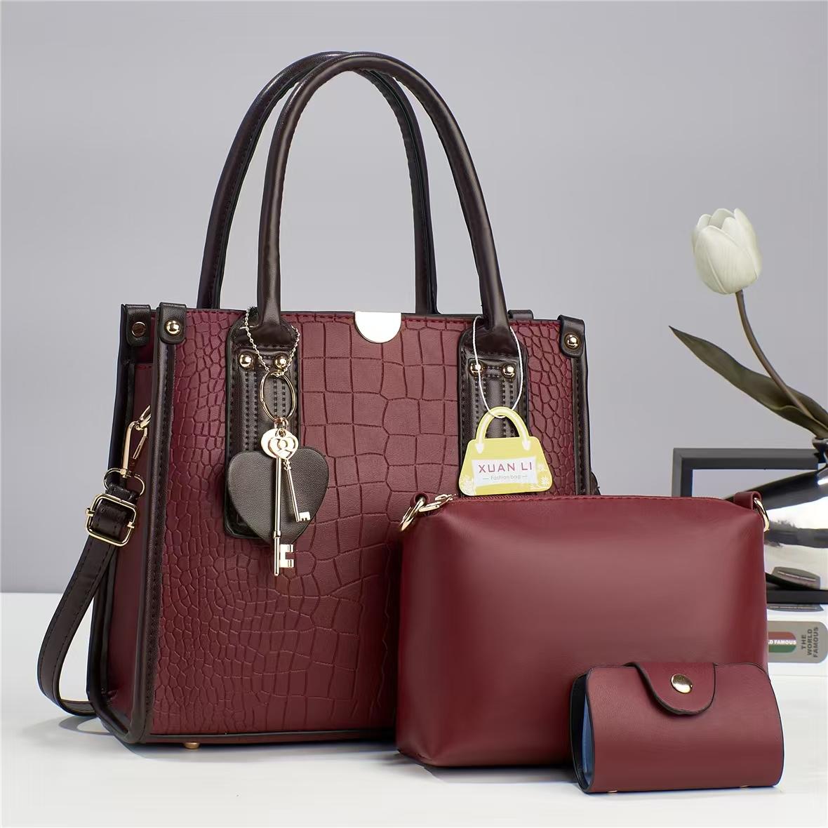 [❤TRAVEL IN STYLE 🤩🤩✨ !!! ] 3 IN 1 Classy Affordable Brand New Stylish and Luxurious Elegant Fashionable Ladies Handbags At an Exclusive And Enticing Offer✨👌Desiring To Serve The Best Experience