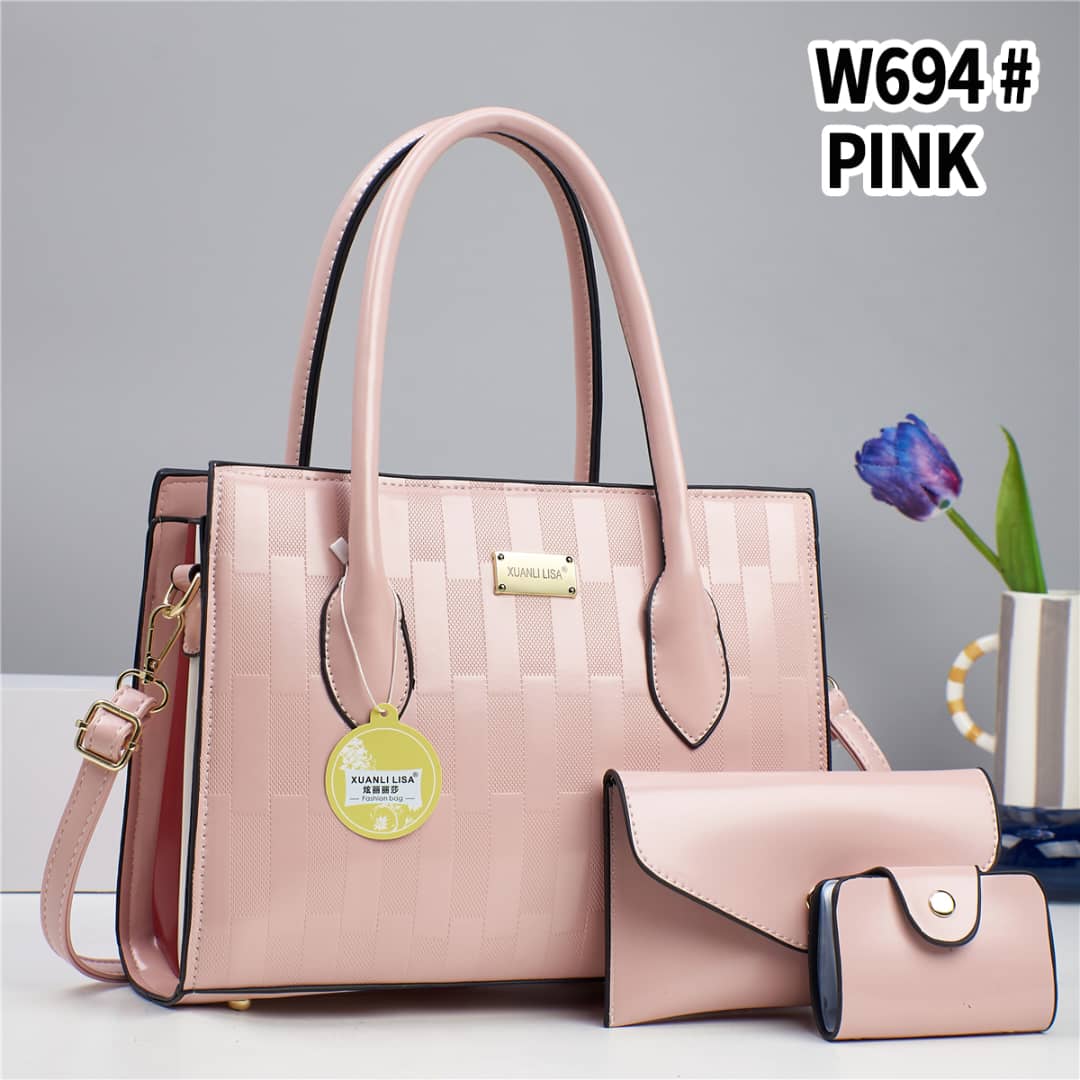 [🎯 SMART OFFER 🎯 !!! ] 3 IN 1 Classy Affordable Brand New Stylish and Luxurious Elegant Fashionable Ladies Handbag At an Exclusive And Enticing Offer✨👌Desiring To Serve The Best Experience
