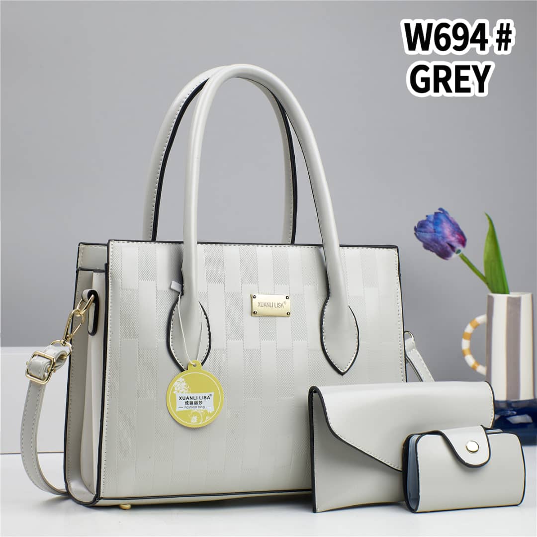 [🎯 SMART OFFER 🎯 !!! ] 3 IN 1 Classy Affordable Brand New Stylish and Luxurious Elegant Fashionable Ladies Handbag At an Exclusive And Enticing Offer✨👌Desiring To Serve The Best Experience