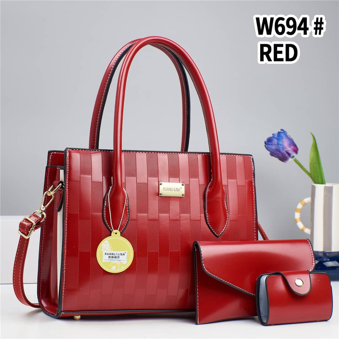 [🎯 SMART OFFER 🎯 !!! ] 3 IN 1 Classy Affordable Brand New Stylish and Luxurious Elegant Fashionable Ladies Handbag At an Exclusive And Enticing Offer✨👌Desiring To Serve The Best Experience