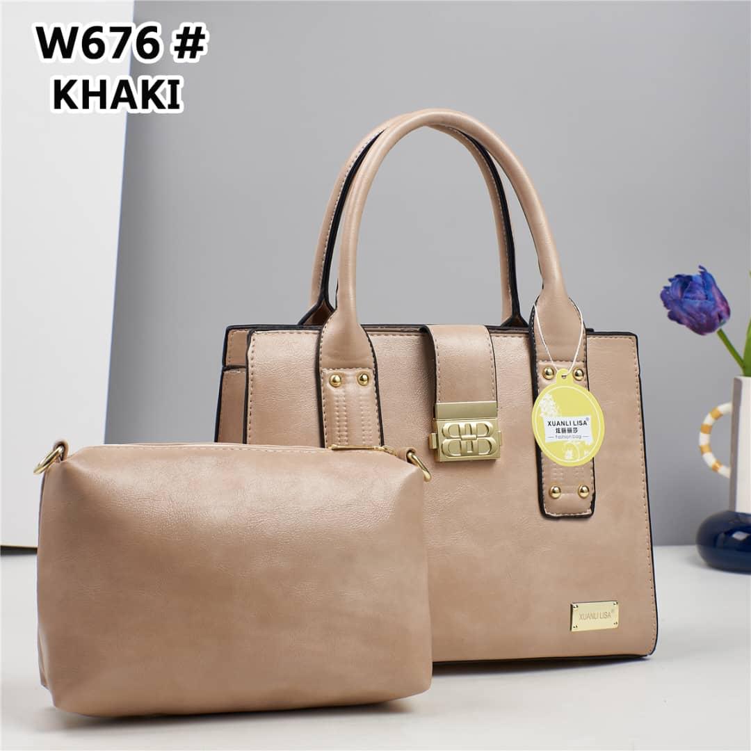 [ TRAVEL IN STYLE 🤩🤩✨ !!! ] (EXPERIENCE LUXURY FOR LESS ) 2 IN 1 Classy Fancy and Luxurious Elegant Ladies Handbag With a stylish design and there’s plenty of room for all of your necessities.✔👌