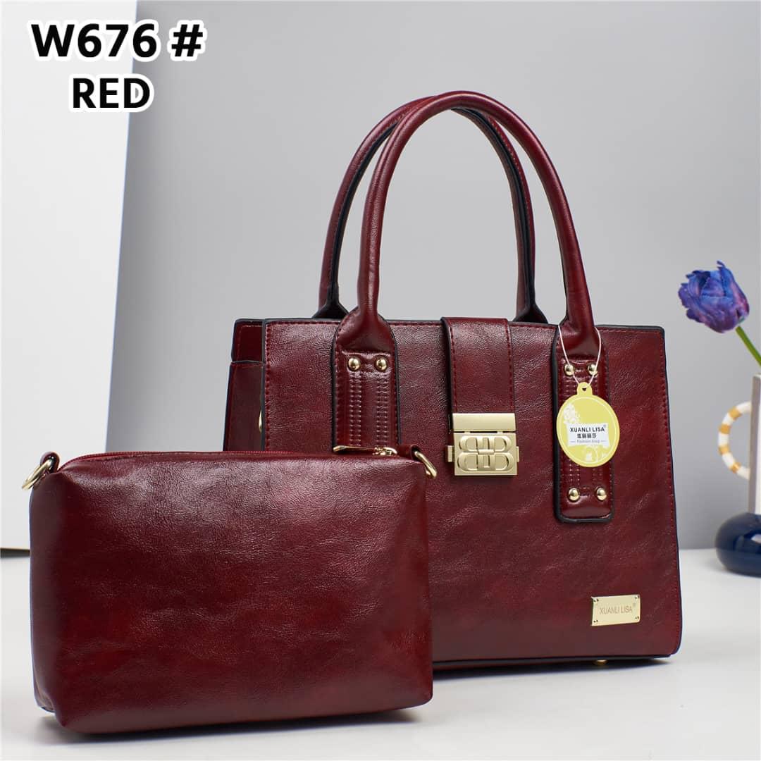 [ TRAVEL IN STYLE 🤩🤩✨ !!! ] (EXPERIENCE LUXURY FOR LESS ) 2 IN 1 Classy Fancy and Luxurious Elegant Ladies Handbag With a stylish design and there’s plenty of room for all of your necessities.✔👌