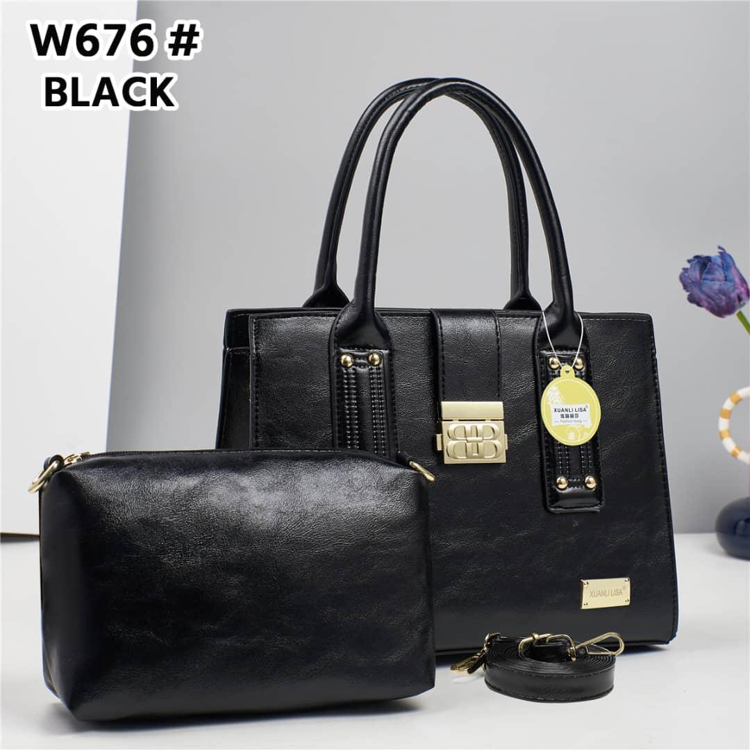 [ TRAVEL IN STYLE 🤩🤩✨ !!! ] (EXPERIENCE LUXURY FOR LESS ) 2 IN 1 Classy Fancy and Luxurious Elegant Ladies Handbag With a stylish design and there’s plenty of room for all of your necessities.✔👌