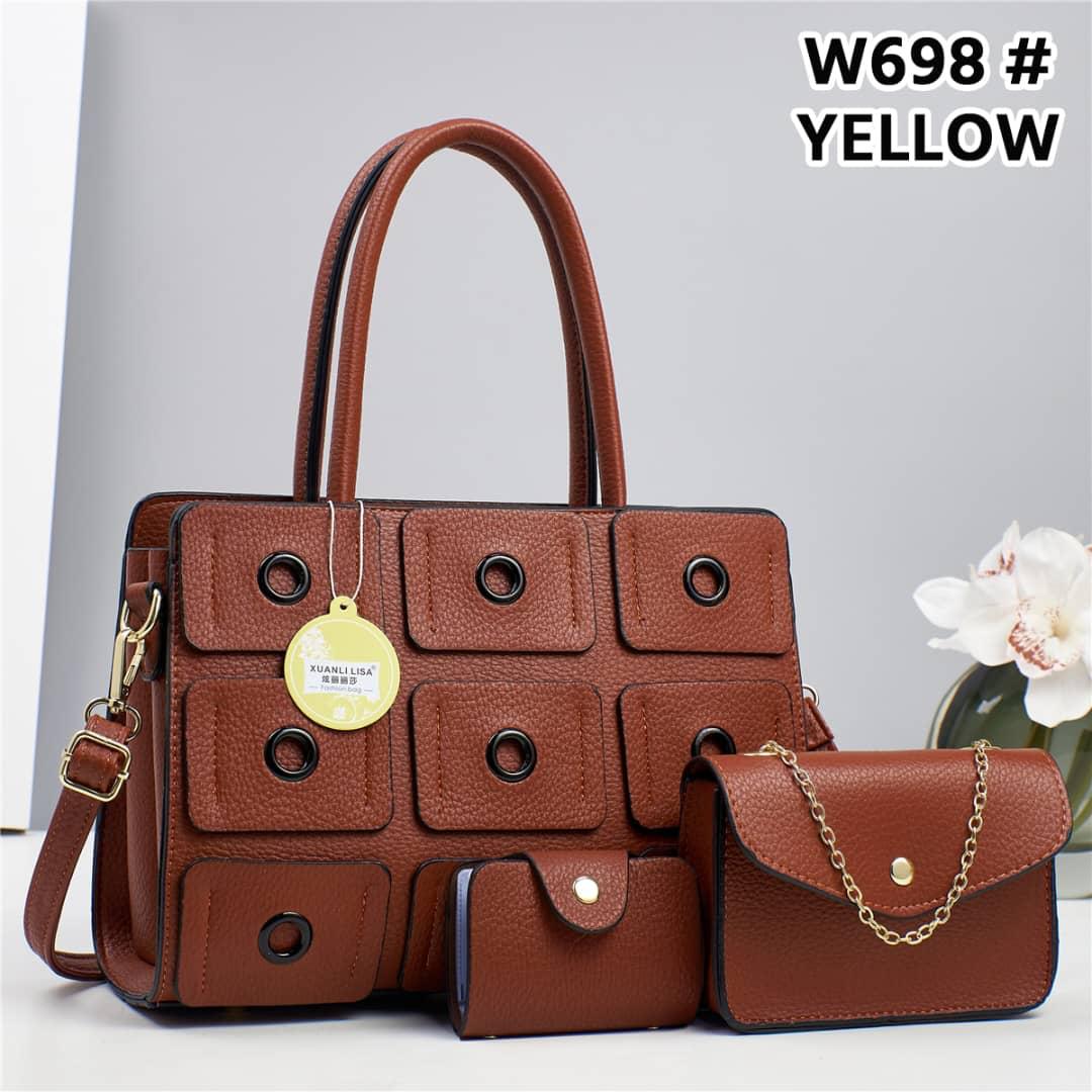 [ NEW LIMITED OFFER 🤩🤩✨ !!! ] (EXPERIENCE LUXURY FOR LESS ) 3 IN 1 Classy Fancy and Luxurious Elegant Ladies Handbag With a stylish design and there’s plenty of room for all of your necessities.✔👌