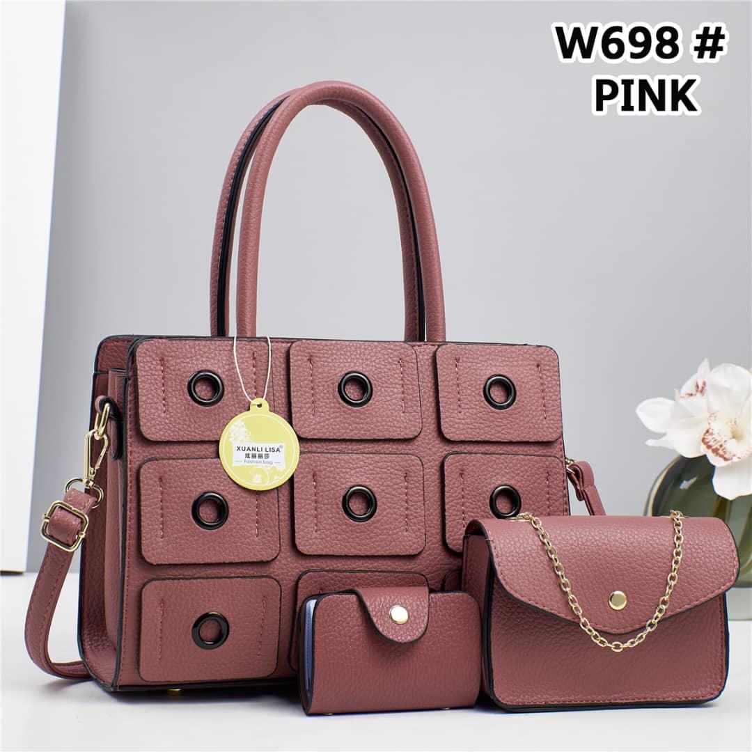 [ NEW LIMITED OFFER 🤩🤩✨ !!! ] (EXPERIENCE LUXURY FOR LESS ) 3 IN 1 Classy Fancy and Luxurious Elegant Ladies Handbag With a stylish design and there’s plenty of room for all of your necessities.✔👌