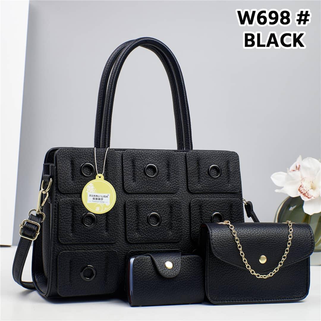 [ NEW LIMITED OFFER 🤩🤩✨ !!! ] (EXPERIENCE LUXURY FOR LESS ) 3 IN 1 Classy Fancy and Luxurious Elegant Ladies Handbag With a stylish design and there’s plenty of room for all of your necessities.✔👌