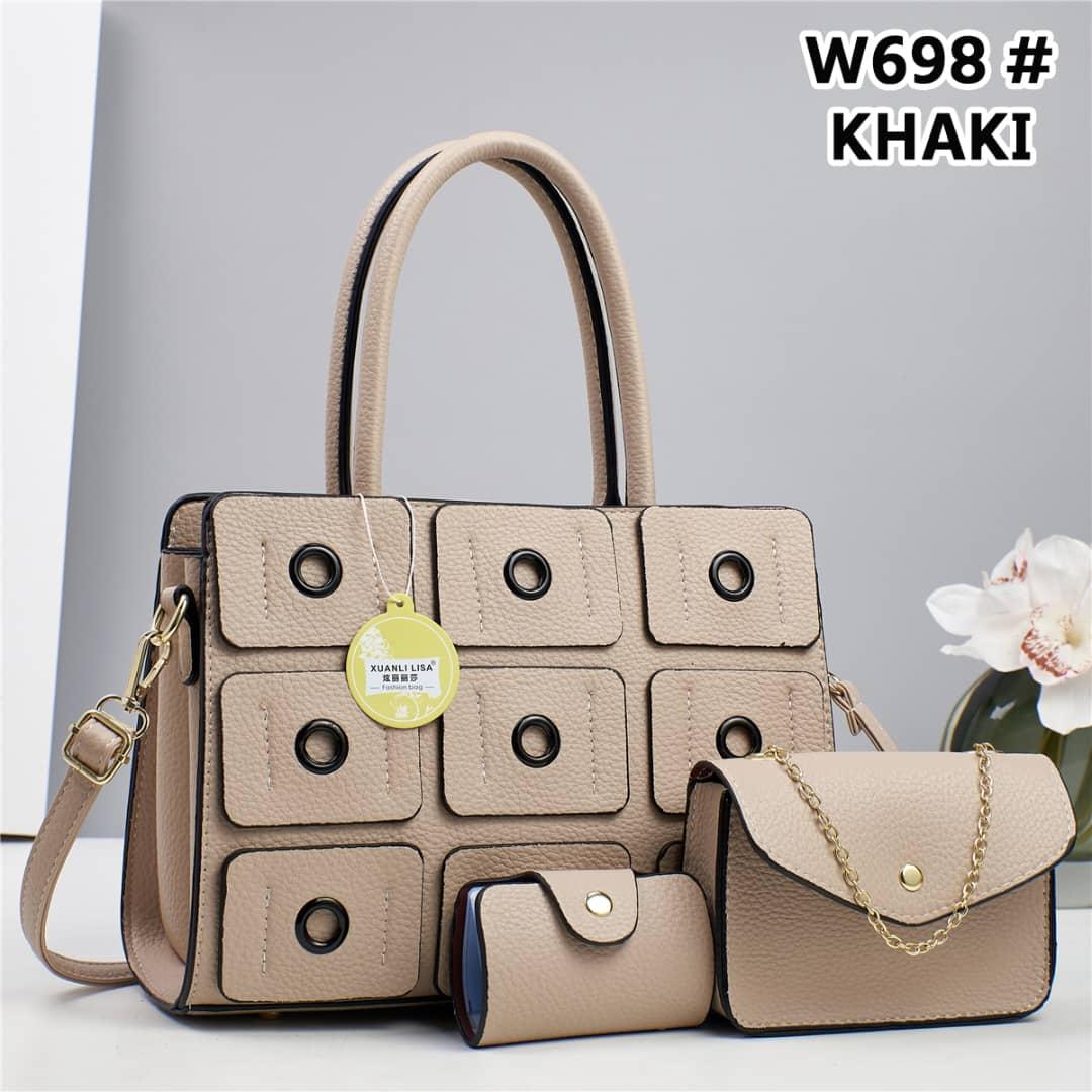 [ NEW LIMITED OFFER 🤩🤩✨ !!! ] (EXPERIENCE LUXURY FOR LESS ) 3 IN 1 Classy Fancy and Luxurious Elegant Ladies Handbag With a stylish design and there’s plenty of room for all of your necessities.✔👌