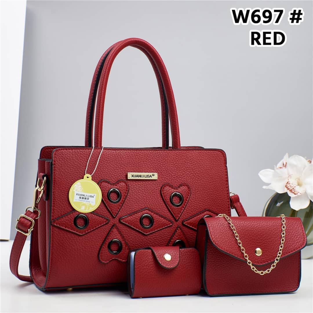 [ NEW LIMITED OFFER 🤩🤩✨ !!! ] (EXPERIENCE LUXURY FOR LESS ) 3 IN 1 Classy Fancy and Luxurious Elegant Ladies Handbag With a stylish design and there’s plenty of room for all of your necessities.✔👌