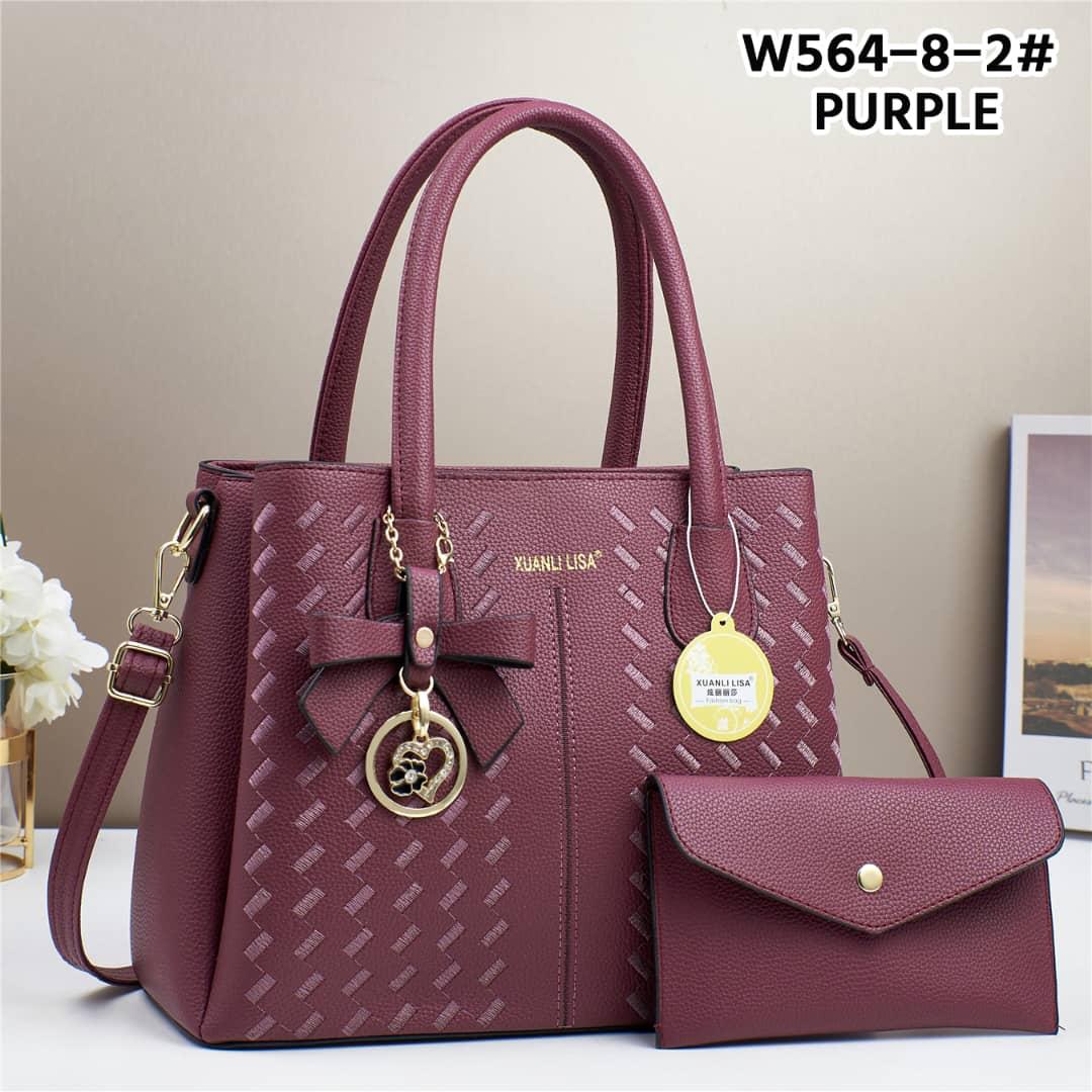 [CLASSY NEW ARRIVALS JUST FOR YOU 🤩🤩✨ !!! ] 2 IN 1 Classy Stylish and Luxurious Ladies Handbag Thats Great For Keeping all Your Necessities Safely Organised While Still Looking Your Absolute Best