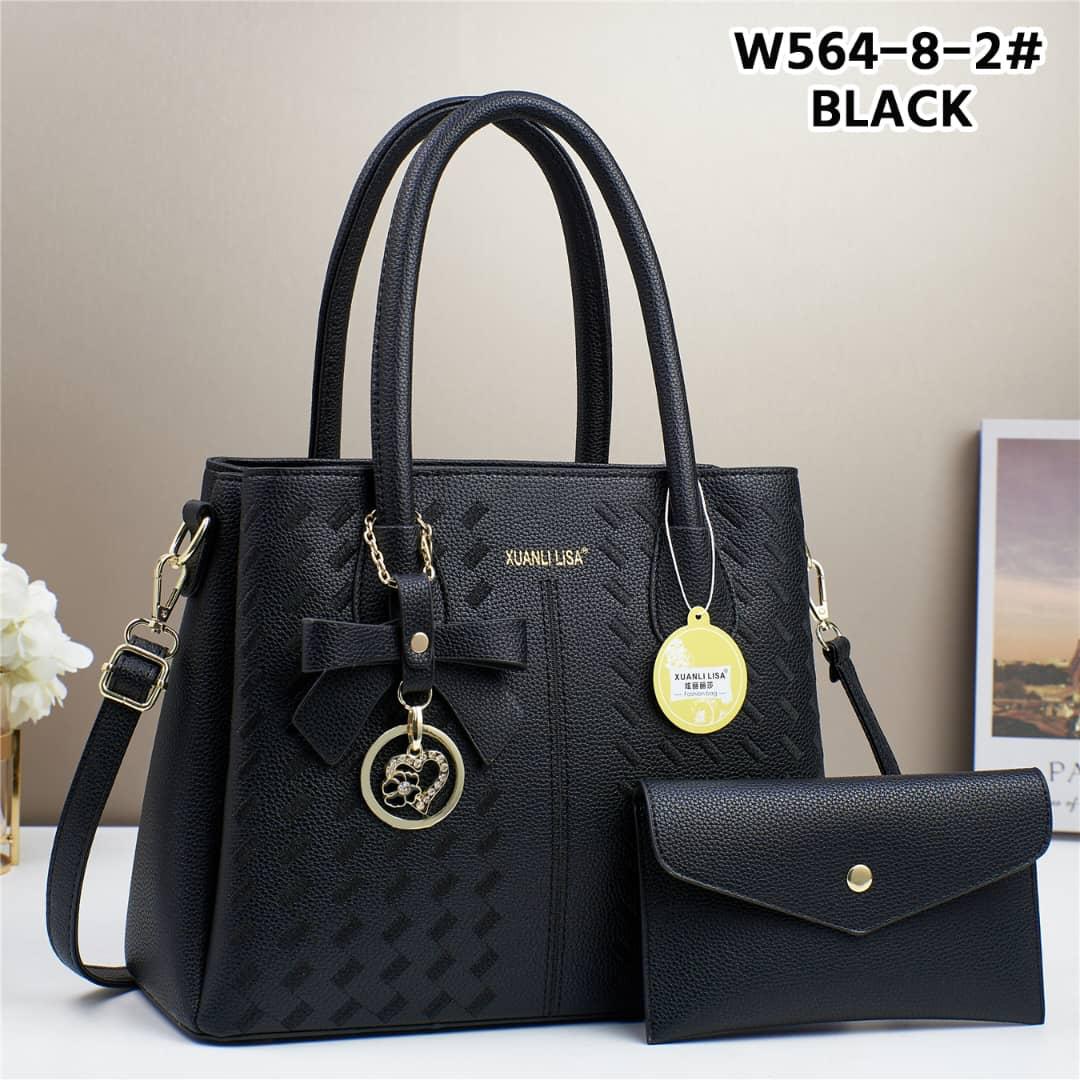 [CLASSY NEW ARRIVALS JUST FOR YOU 🤩🤩✨ !!! ] 2 IN 1 Classy Stylish and Luxurious Ladies Handbag Thats Great For Keeping all Your Necessities Safely Organised While Still Looking Your Absolute Best