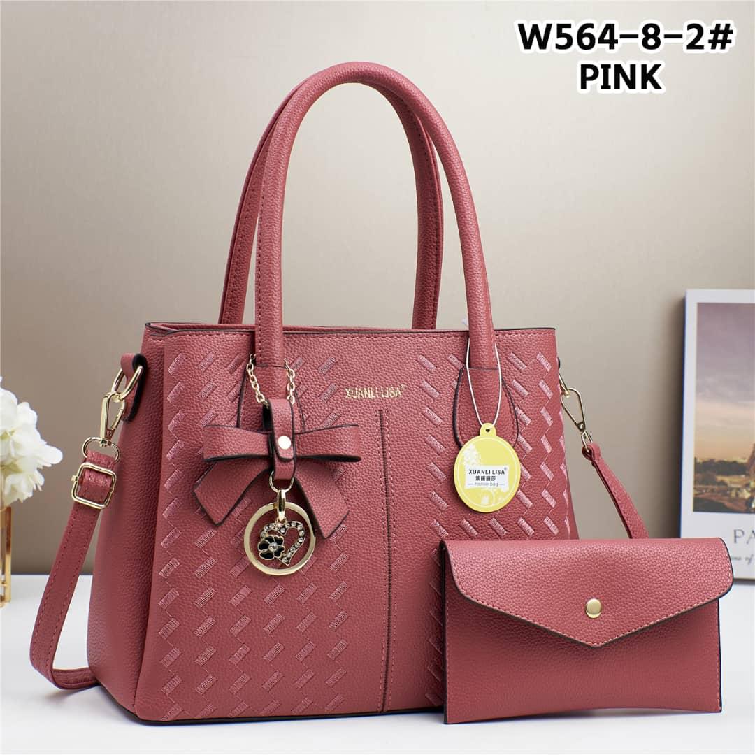 [CLASSY NEW ARRIVALS JUST FOR YOU 🤩🤩✨ !!! ] 2 IN 1 Classy Stylish and Luxurious Ladies Handbag Thats Great For Keeping all Your Necessities Safely Organised While Still Looking Your Absolute Best