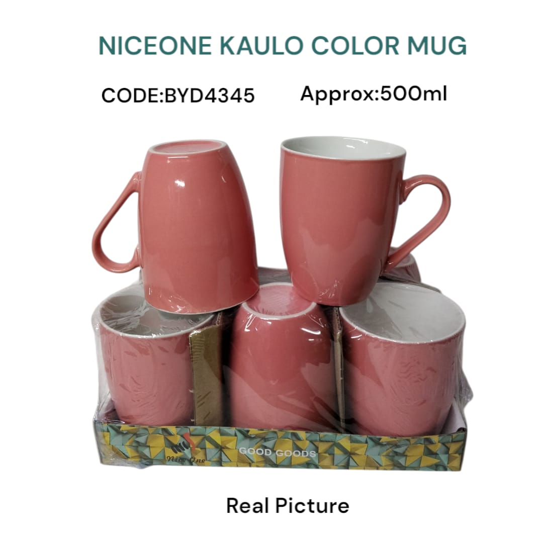 [🔥 EXPERIENCE LUXURY FOR LESS 🤩🤩✨ !!! ] 6 Pcs Size 500ml  Brand New Classy Very High Quality Stylish and Luxurious Kitchen Nice one Kaulo Mug Set .Desiring To Serve The Best Experience 🔥👌