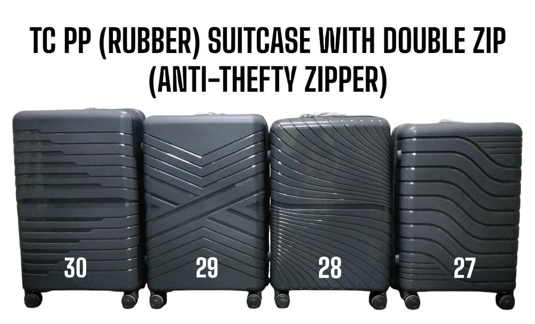 [🔥NEW LIMITED OFFER 🤩🤩✨JUST FOR YOU !!! ] 3 IN 1 Size 28 Classy Brand New Very High Quality TC PP (RUBBER) FIBER WITH DOUBLE ZIP (ANTI THEFT ZIPPER)  At An Exclusive and Enticing Offer