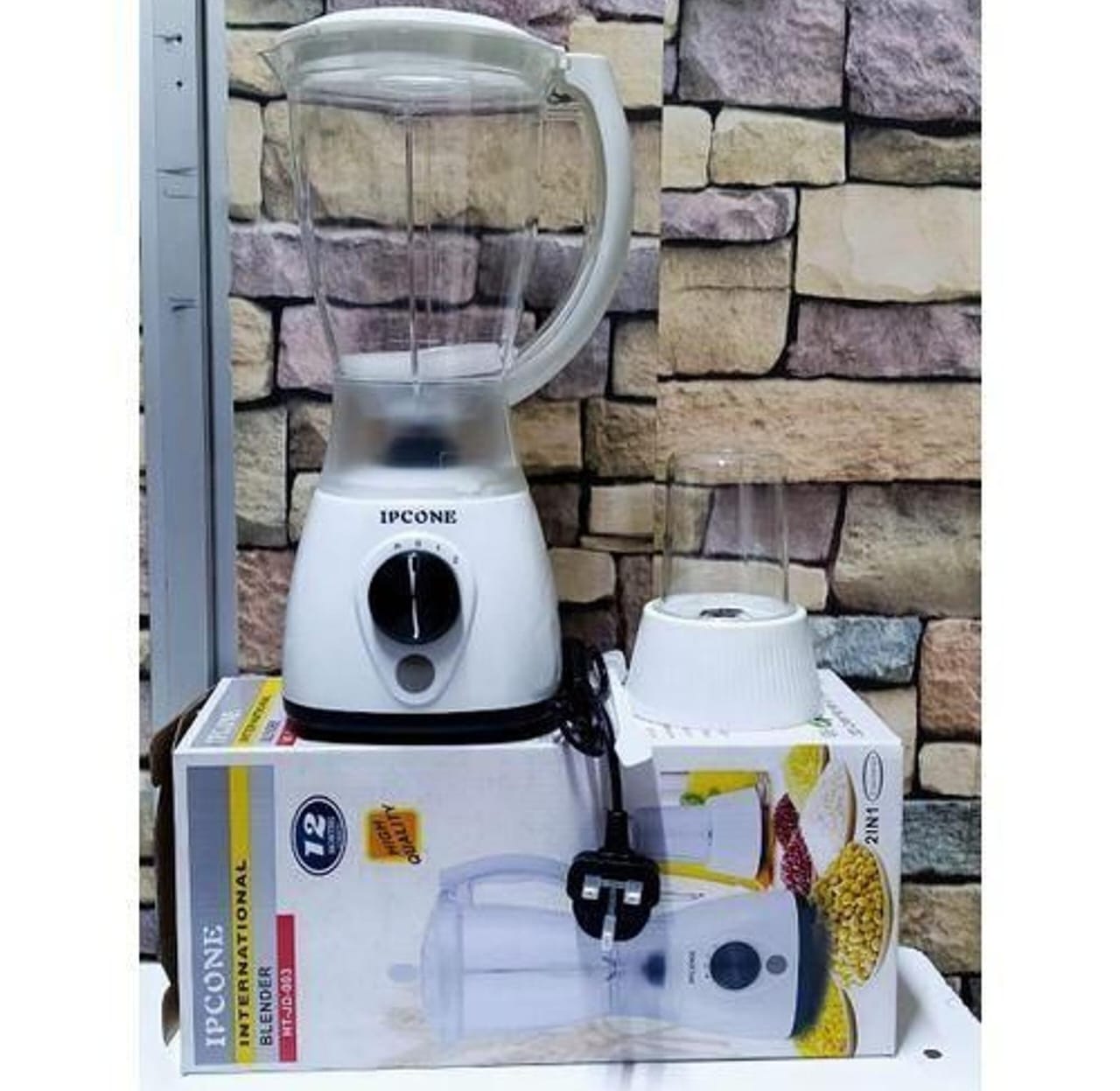 [🔥SPECIAL LIMITED OFFER  🤩🤩✨ DON'T MISS OUT !!! ] 2 IN 1 Classy Brand New Stylish and Elegant Very High Quality Kitchen Ipcone blender  .Designed With Durability and Functionality