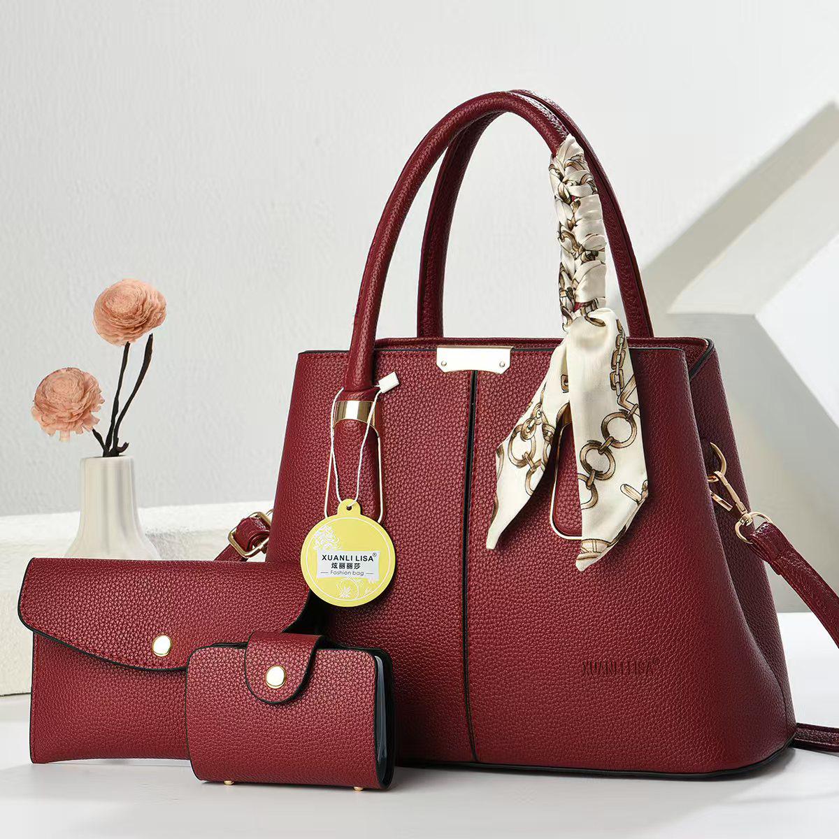 [❤TRAVEL IN STYLE 🤩🤩✨ !!3 in 1 Classy Affordable Brand New Stylish and Luxurious New arrival Ladies Shoulder Bags Ladies Bag Fashion Bag Women's Casual Trend Shoulder Bag Tote Bag Women Handbags