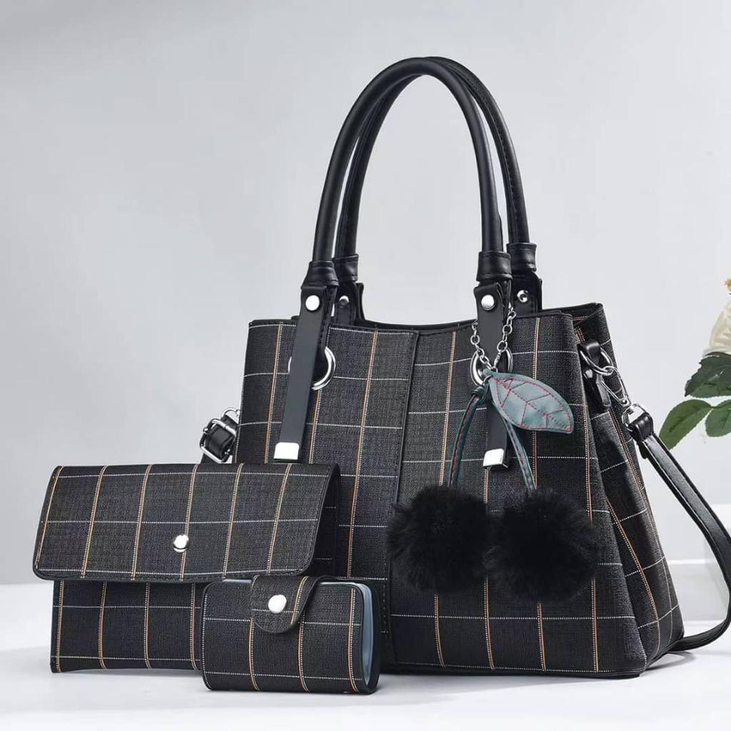 [❤TRAVEL IN STYLE 🤩🤩✨ !!! ] 3 IN 1 Classy Affordable Brand New Stylish and Luxurious Elegant Fashionable Ladies Handbag At an Exclusive And Enticing Offer✨👌Desiring To Serve The Best Experience